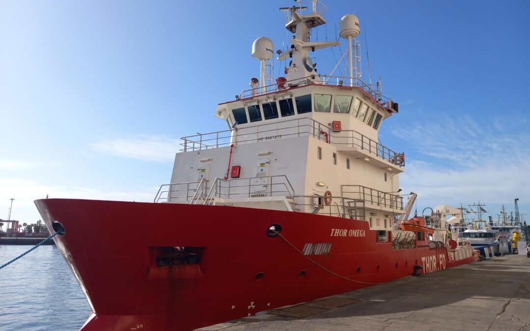 THOR OMEGA arrived in Las Palmas.